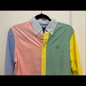 Ralph Lauren Color Block Button Down